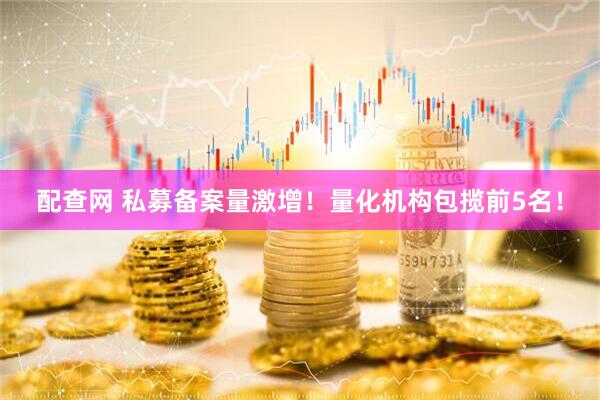 配查网 私募备案量激增！量化机构包揽前5名！