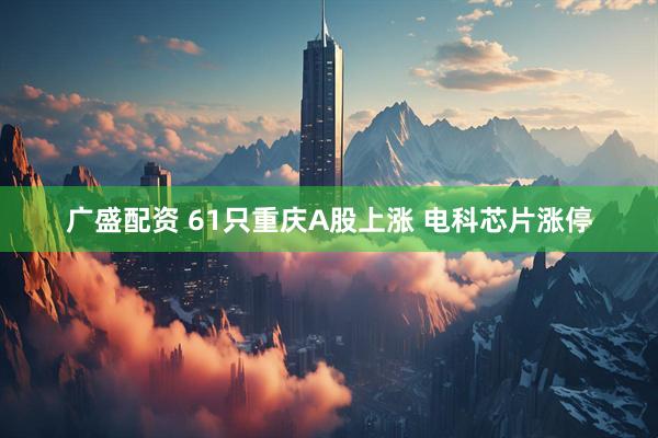 广盛配资 61只重庆A股上涨 电科芯片涨停